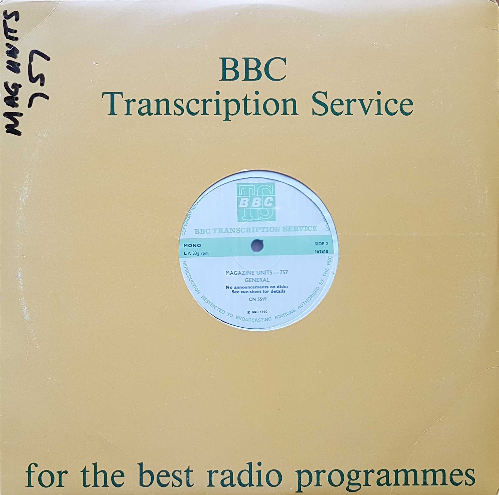 Back cover of CN 5519